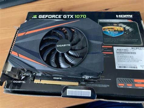 GIGABYTE GeForce GTX 1070 Mini ITX OC 8G Graphics Card GV N1070IXOC