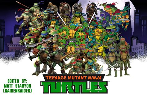 Tmnt Ten Generations Of Turtles Fan Poster By Raidenraider On Deviantart