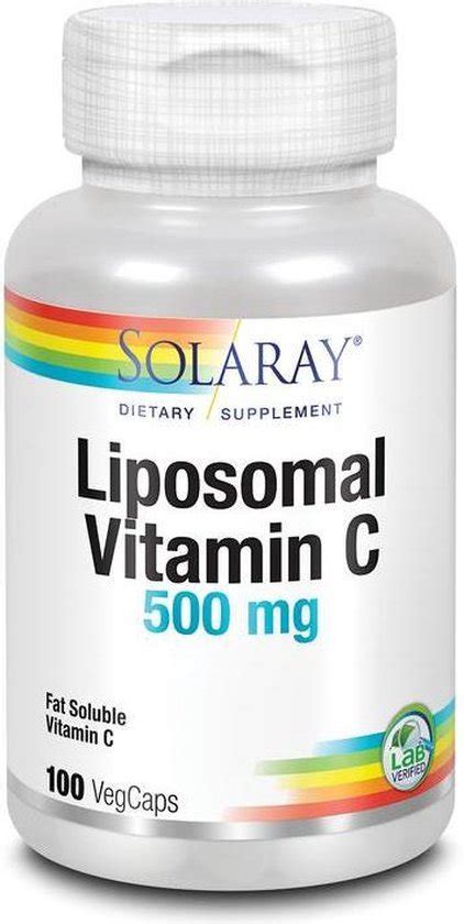 Solaray Vitamine C Liposomaal Mg Vegetarische Capsules Bol