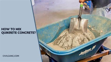 All About Mix Quikrete Concrete How To Mix Quikrete Concrete Tools