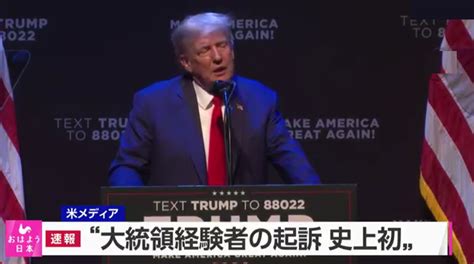 トランプ前大統領「大陪審が起訴」 お花畑 News