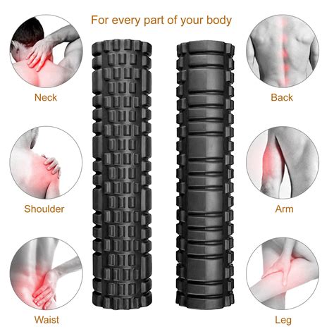 Physio Pilates Eva Pvc Foam Yoga Roller Gym Back Training Exercise