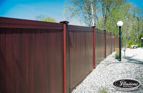 Vinyl Mahogany Archives Illusions Vinyl Fence