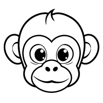 Monkey Face Drawing PNG, Vector, PSD, and Clipart With Transparent ...