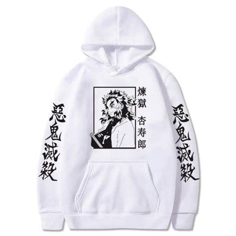 Blusa Moletom Canguru Anime Demon Slayer Kyojuro Rengoku Kimetsu No