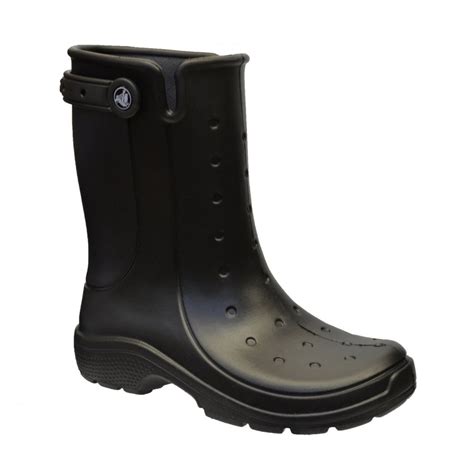 Crocs Crocs Reny Ii Black Z 28 16010 Wellie Rain Mens Boots Crocs