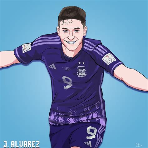 Julián Álvarez Argentina arte digital Fondo de pantalla HD