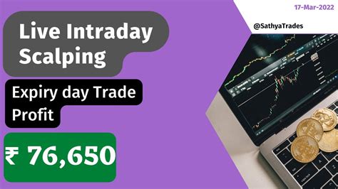 Live Intraday Trading 76 650 Profit With Less Capital 1L In Scalping