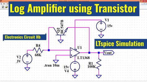 LTSpice Log Amplifier Using Transistor Simulation YouTube