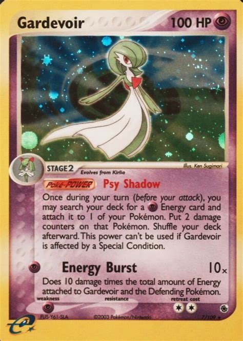 Gardevoir 2003 EX Ruby Sapphire 007 109 Holo Price Guide Sports