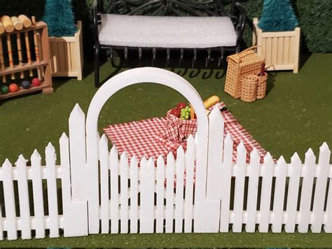 White Picket Fence Miniature Garden Fence Fairy Garden Fence D