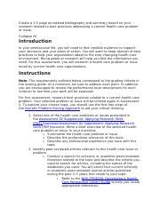 Assessment Instructions Docx Create A Page Annotated