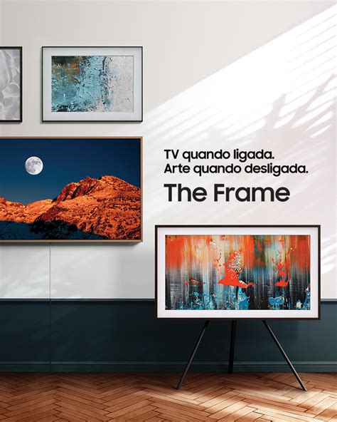 Tv Quando Ligada Arte Quando Desligada Samsung Lan A Campanha Sobre A