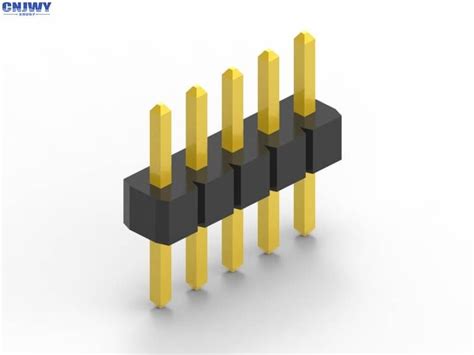 Single Row 10 Pin Header Connector , Pcb Pin Connector Withstand ...