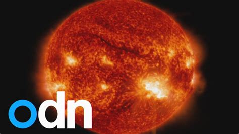 Biggest Sunspot In 24 Years Sparks Massive Solar Flares Youtube