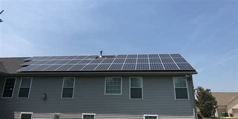 Residential Roof Mounted Solar Panel System In O Fallon Il Tick Tock