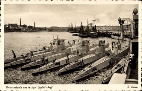 Ansichtskarte Postkarte Deutsche U Boote U Flottille Akpool De