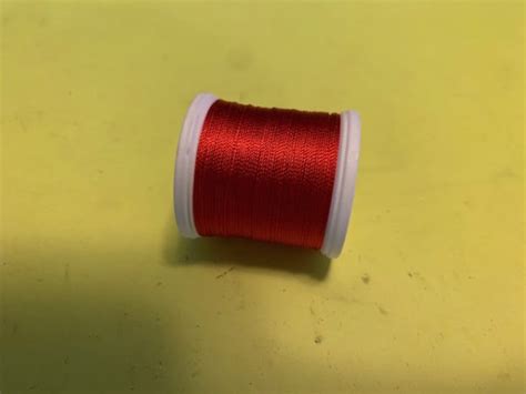 Gudebrod Nylon Rod Wrapping Thread Color No 326 Scarlet 100 Yds Size