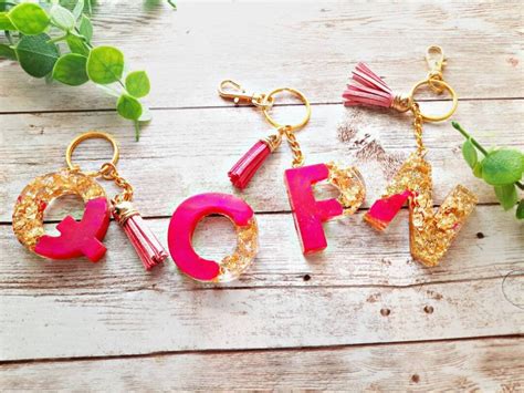 Name Key Chain, Letter Key Chains, Custom Key, Gift for Her - Etsy