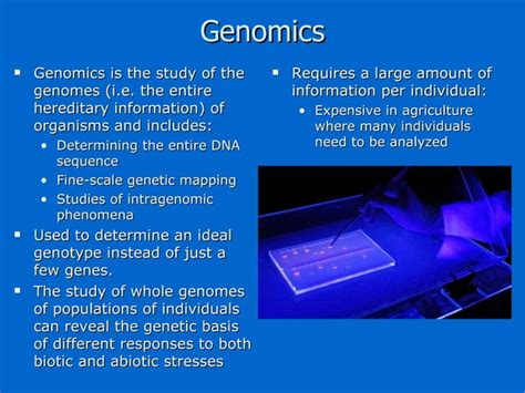 Genomics And Bioinformatics Ppt