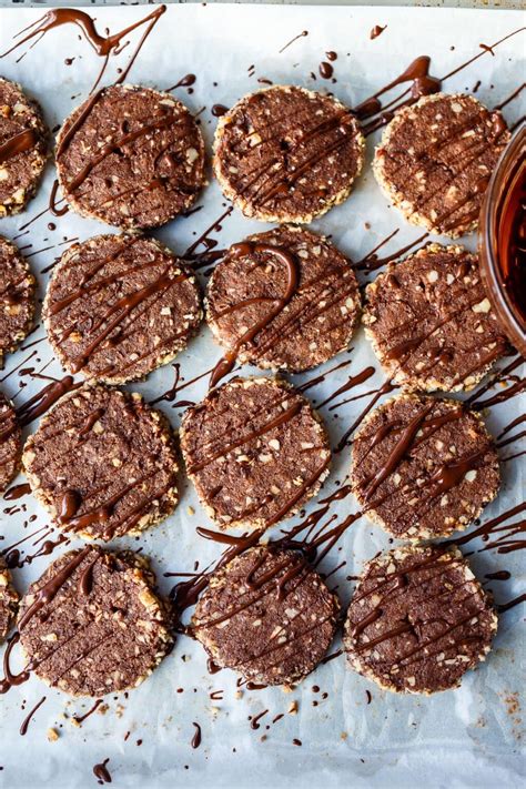 Chocolate Hazelnut Shortbread Cookies Feasting At Home