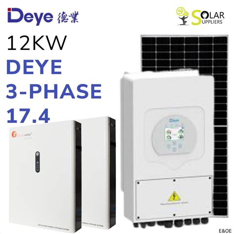 Deye 12kw Hybrid Inverter Three Phase Solar Inverter 46 Off