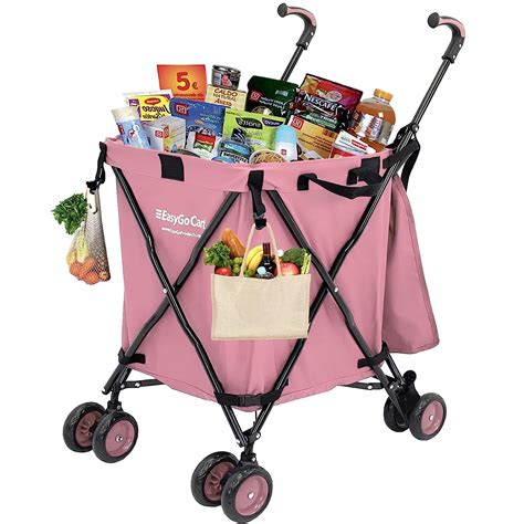 Buy Easygo Rolling Cart Folding Grocery Shopping Cart Laundry Bag With