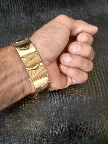 Bracelete Masculino Grasso Moeda Antiga Parcelamento Sem Juros