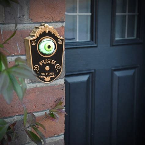 Halloween Doorbell Glowing Sounding Horror Toy Welcome Door Hanging