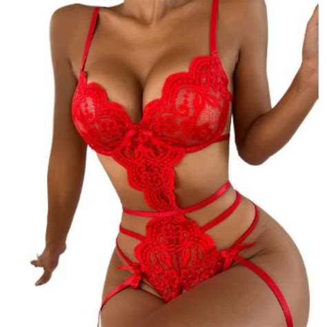 Coordonnes Ensemble Lingerie Mode Lingerie Sexy Femme Body Et