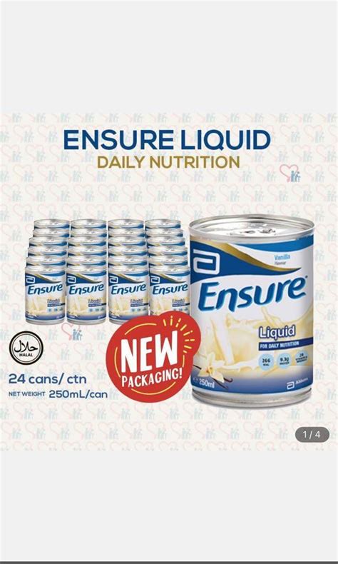 Ensure Liquid Original Milk Vanilla Isotonic Adult Nutrition Elderly