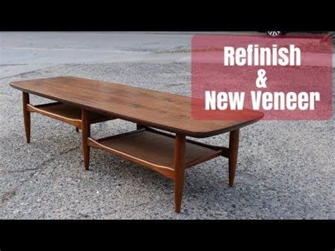 Mid Century Furniture Refinish Replace Laminate Top With Walnut