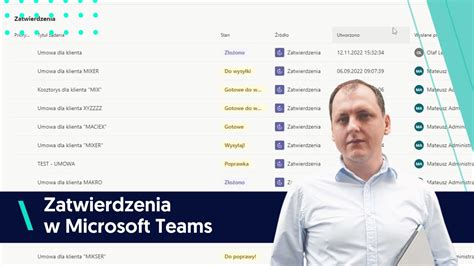 Jak Korzysta Z Aplikacji Zatwierdzenia W Microsoft Teams Youtube