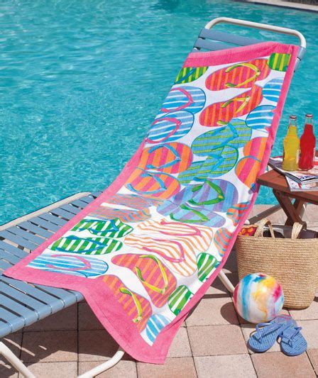 Beach Towel Beach Flip Flops Colorful Towel