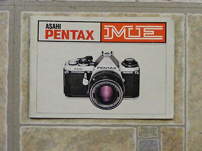 Pentax ME Instruction Manual | eBay