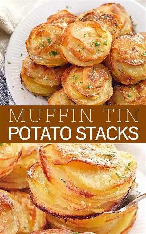 Cheesy Mini Gratin Dauphinois Potato Stacks Chef Not Required