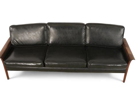 Knut Saeter Knut Saeter For Vatner Mobler Norwegian Black Leather And