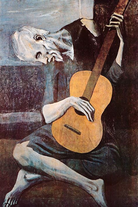 The Old Guitarist Canvas Art Print By Pablo Picasso ICanvas Picasso