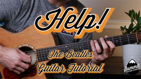 The Beatles Help Guitar Tutorial Guitar Lesson Youtube