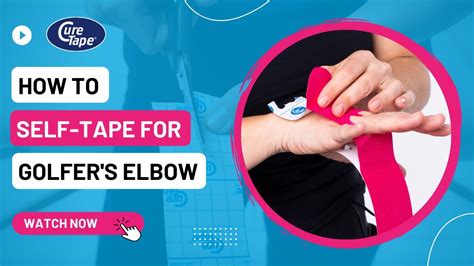 How To Tape Golfers Elbow Kinesiology Taping Instructions Curetape