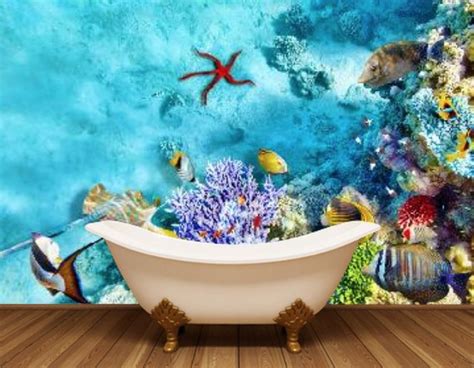 Underwater Sea Life Wall Mural CORAL REEF Underwater Sea Wall