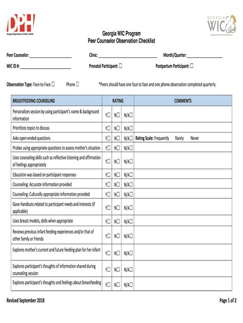 Counselor Observation Checklist Fill Out And Sign Online Dochub