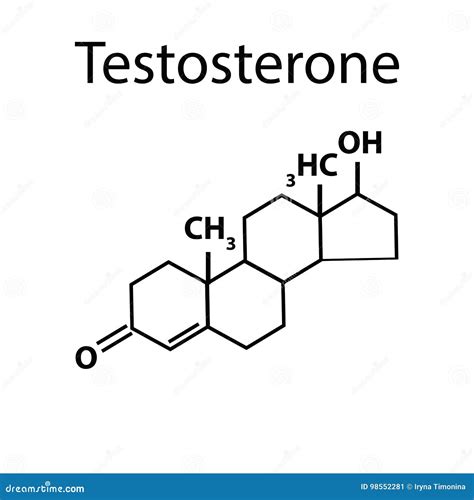 The Chemical Molecular Formula Of The Hormone Testosterone Male Sex Hormone Infographics