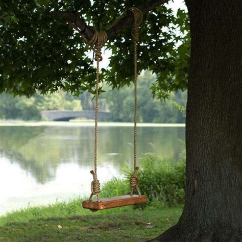 Wooden Tree Swings Unique Wooden Swing Wooden Seat Swing Etsy