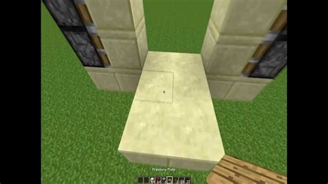 Minecraft Tutorial 3x2 Piston Door Youtube