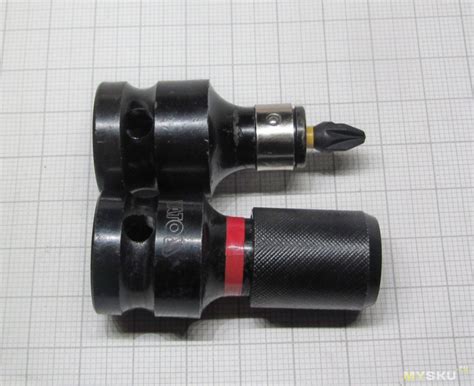 Переходник с квадрата 1/2" на шестигранник 1/4"