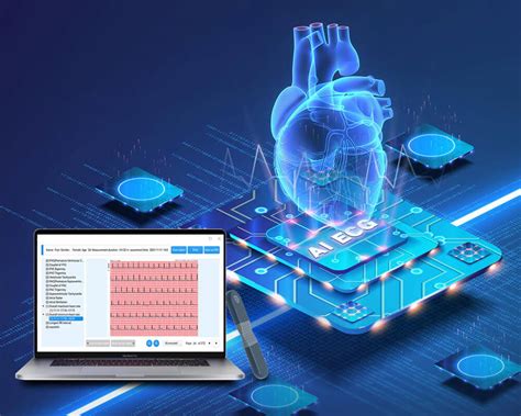 Hour Ecg Monitor With Ai Analysis Screen For Heart Problems All