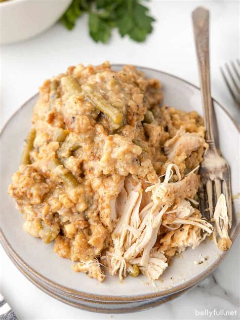 Easy Crockpot Chicken And Stuffing Belly Full