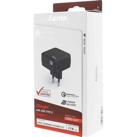 Incarcator Retea Hama Usb C Power Delivery Pd Negru