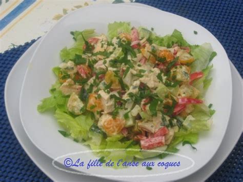 La Fille De L Anse Aux Coques SALADE DE POULET TOMATES LAITUE POIVRON